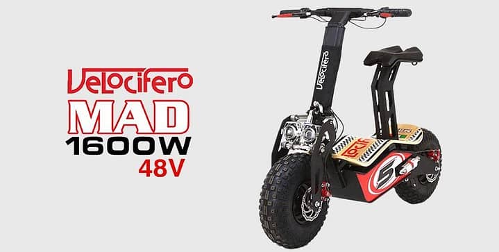 MotoTec Mad 48v 1600w - Big Wheel Off Road Scooter 5
